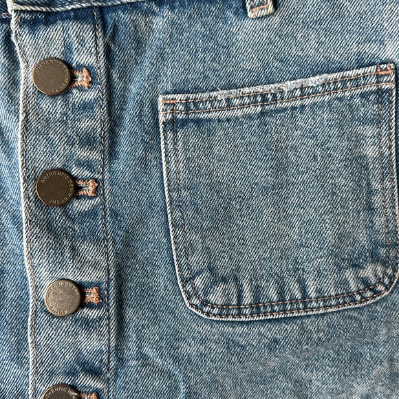 TRAFALUC light wash denim skirt - Picture 4 of 6